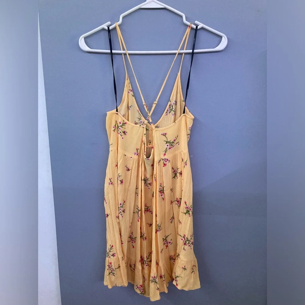 Forever 21 Yellow Floral Print Dress - Picture 3 of 5